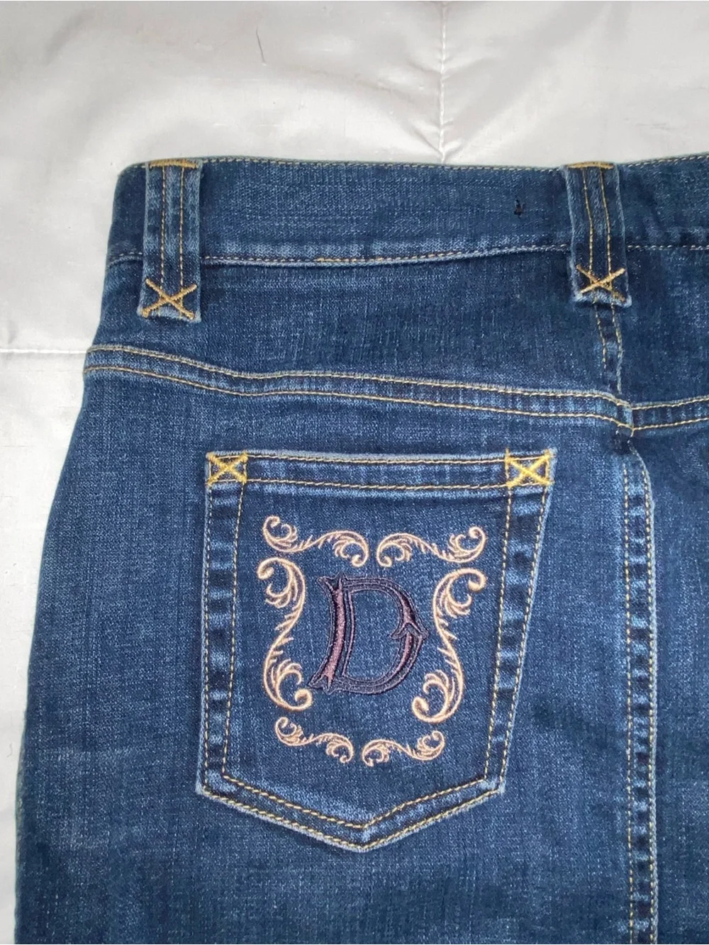 Dolce & Gabbana Indigo Denim A-Line Skirt